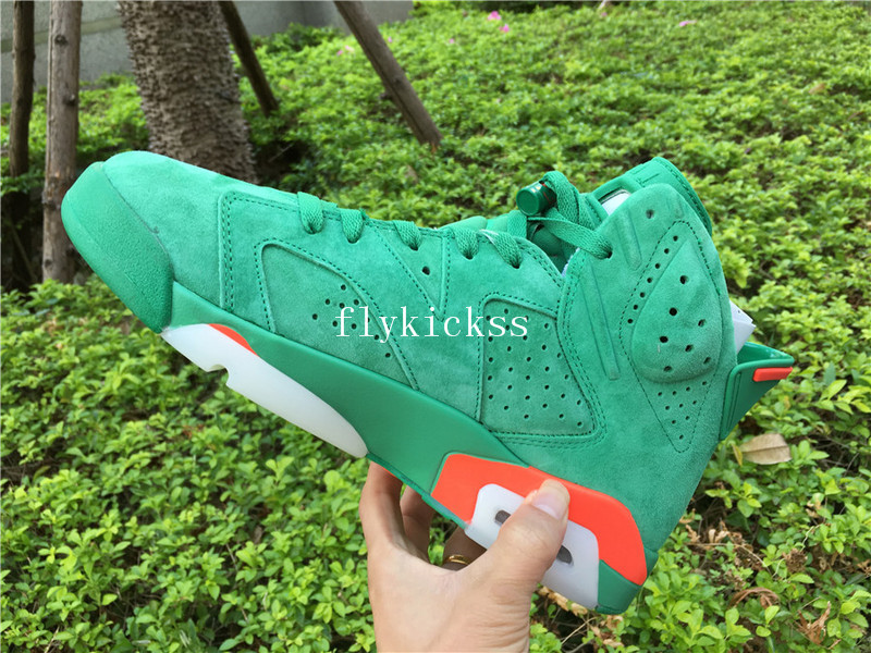 retro 6 gatorade green
